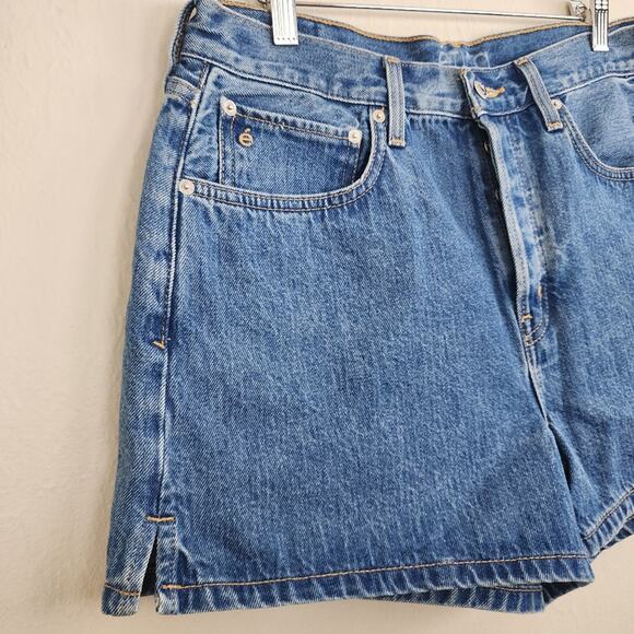 Etica Anthropologie Haven High Waist Relaxed Denim Shorts Blue 30 NWT - Picture 6 of 15